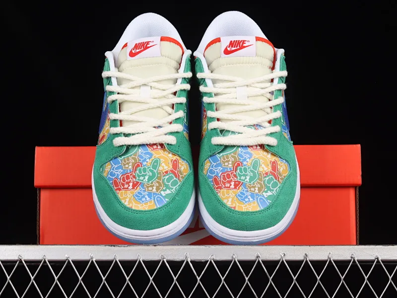 All categories Nk SB Dunk series Nk SB Dunk Low low-top sneakers F version Nk Dunk Low "Foam Finger" foam finger SB low-top casual sneakers DZ5184-300